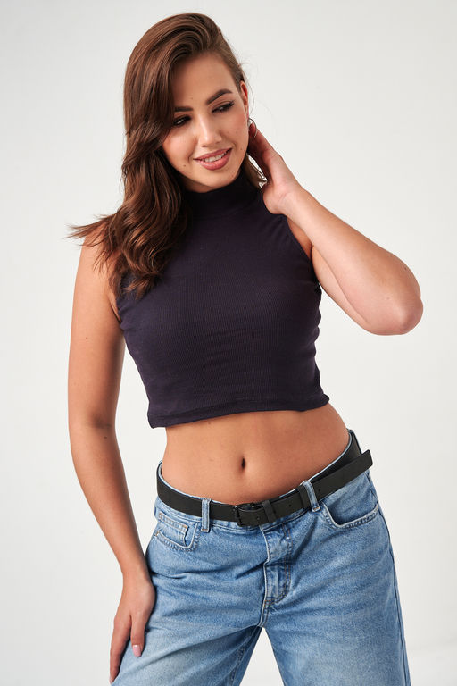 52714 топ укороченный с горлом - Натали фото 80