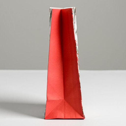 Цена за 10 шт. Пакет подарочный без ручек «С Новым годом!», 10×19×7 см