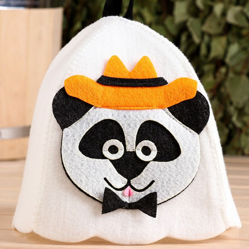 Шапка для бани с аппликацией мистер Панда - Simaland фото 2