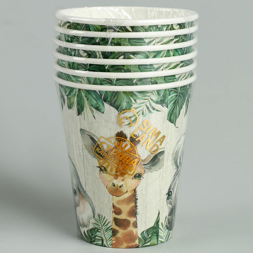 Стаканы бумажные Животные, 6 шт - Страна карнавалия фото 5