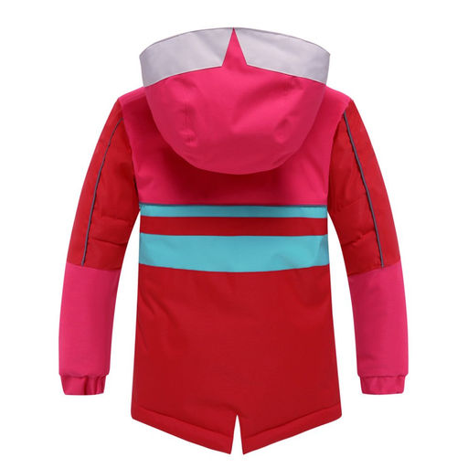 Горнолыжный костюм детский Valianly красного цвета 9006Kr  фото 3