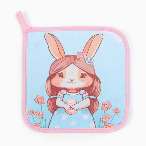 Прихватка Этель Светлая пасха 19х19 саржа,100% х/л,ватин 250г/м2  фото 2