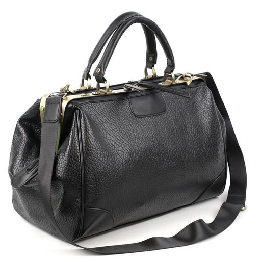 Мужская средняя дорожная сумка саквояж из эко-кожи 0111-1