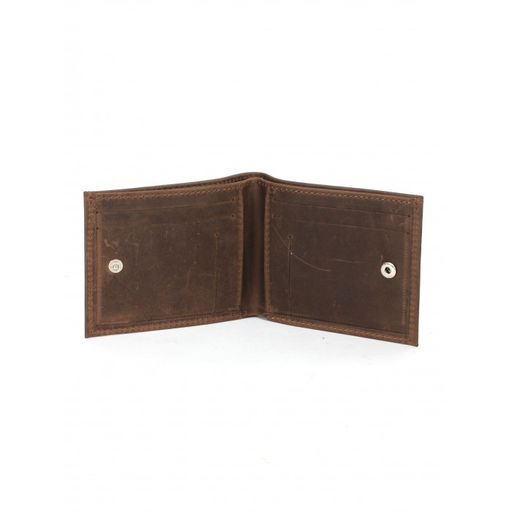 Портмоне мужское Croco-ПР-907 натуральная кожа 2 отд, 6 карм, коричневый тем крэйзи хорс (220) 263619  фото 3