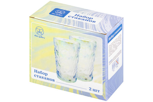 Набор 2 стаканов 360 мл 8*8*13,5 см стекло - Elan gallery фото 14
