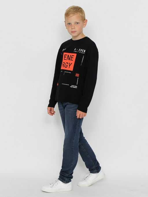 CRB wear/CWJB 63667-22-383 Джемпер для мальчика,черный/Ex.Cherubino  фото 2