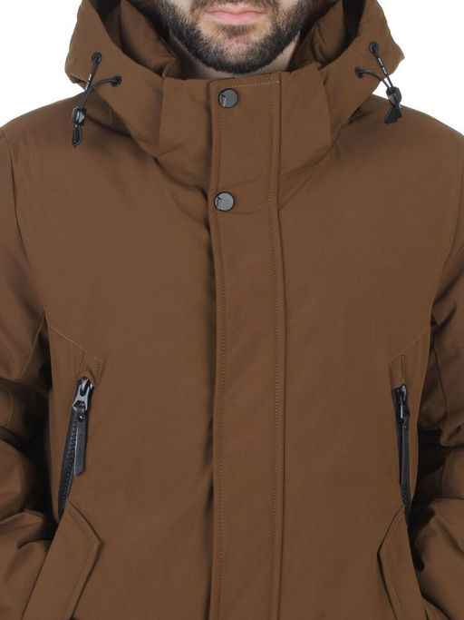 D6211 BROWN Куртка мужская зимняя (200 гр. холлофайбер)
