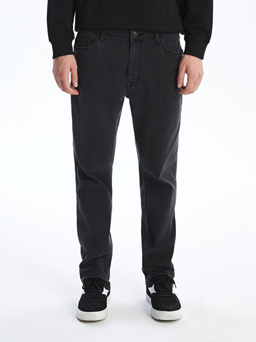 779 Regular Fit ??i Polarl? K??l?k Erkek Jean Pantolon