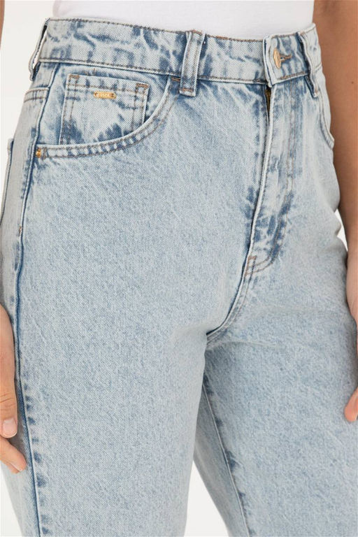 Брюки джинсовые женские U.S. Polo Assn голубые  фото 5