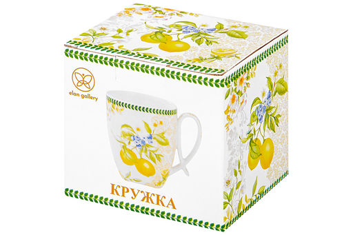 Кружка 300 мл 11*8,3*9,5 см Лимоны NEW BONE CHINA - Elan gallery фото 17