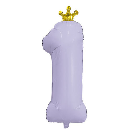 Воздушный шар фольгированный 32" «Цифра 1», матовый