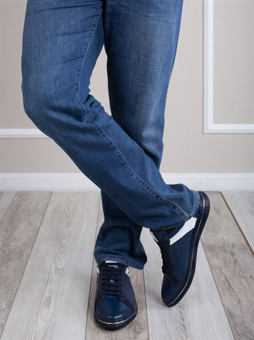 Кеды мужские Турция 0082-03-00 Темно-синий