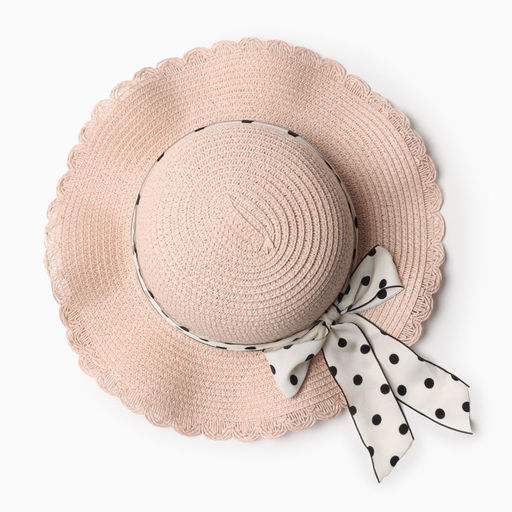 Шляпа для девочки «Леди» MINAKU, размер 52, розовая