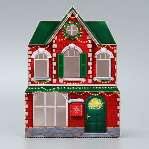 Коробка подарочная «Новогодний дом», 16×22×5 см