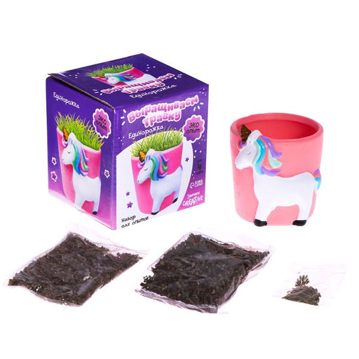 Набор для опытов Выращиваем травку, единорог - Эврики фото 2