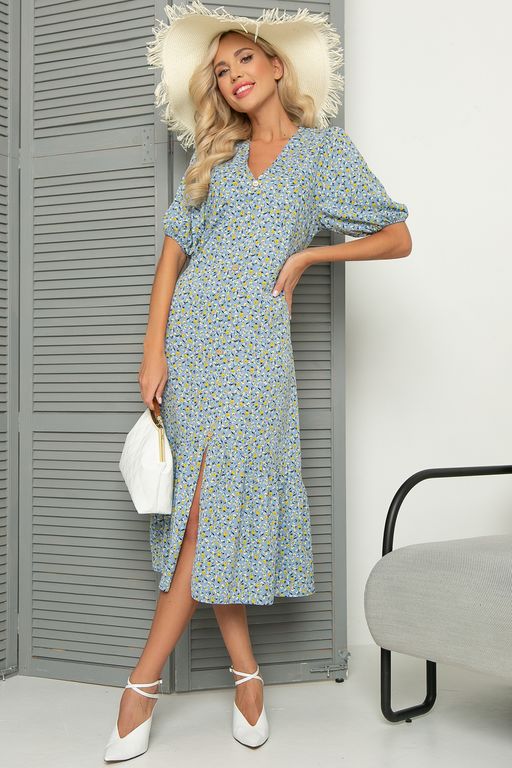 Платье Сюжет о любви (небо) - Эльза фото 3