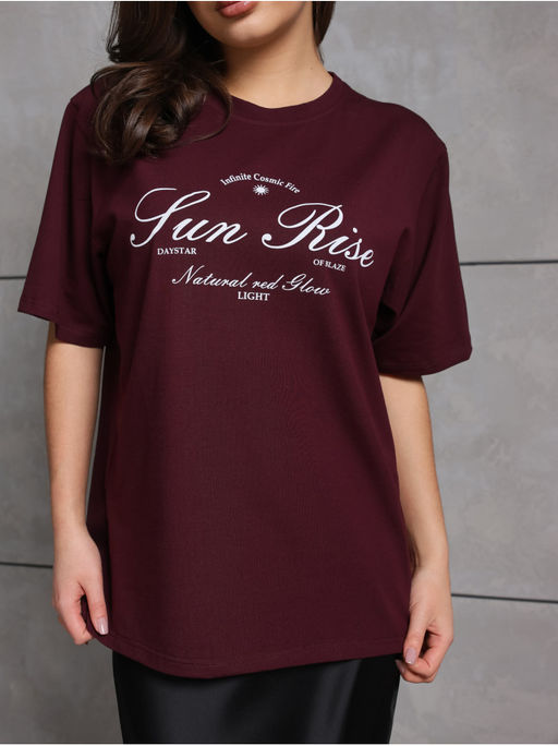 Футболка "Раиз" Бордо женская