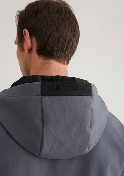 Kapusonlu Lacivert Ceket - Mavi фото 9