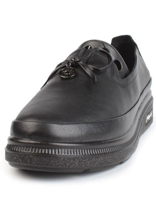 03-5318 BLACK Полуботинки женские (натуральная кожа)