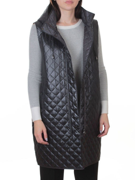 802 DK. GRAY Жилет утепленный женский (50 гр. синтепон) - Fashion фото 8