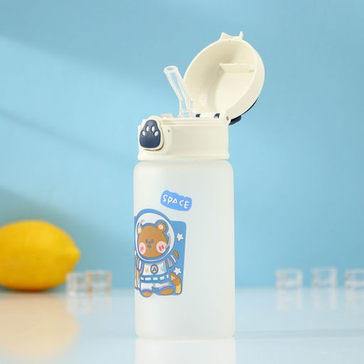 Бутылка для воды «Космос», 370 мл, 7×17 см, матовое стекло, рисунок МИКС