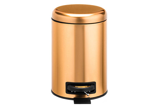 Контейнер для мусора 3 л 22,5*17*26,5 см с педалью + ведро, бронзовый - Elan gallery фото 3