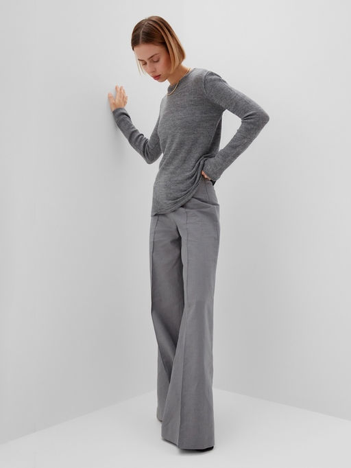 Джемпер женский MINAKU: Knitwear collection, серый, размер 42