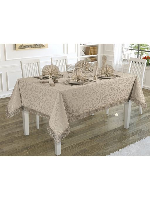 Скатерть EFOR 160x300 KDK капучино CAPI