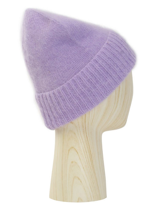 Шапка жен. пух норки+шелк+нейл ZZ-BR55502 lilac