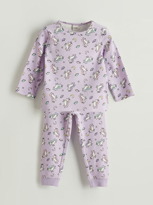 Desenli K?z ?ocuk Pijama Tak?m?