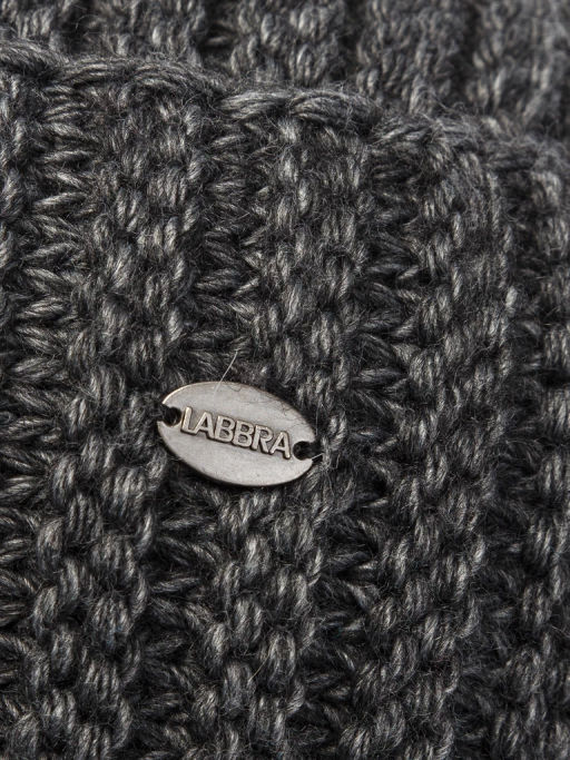 Шапка жен. шерсть+акр LB-A53016 d.grey melange - Labbra фото 6