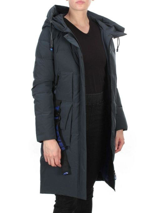 20-901 AQUAMARINE Пальто зимнее женское HAPPYSNOW (150 гр. холлофайбера) - Fashion фото 6