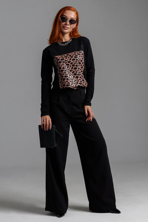 8541 Футболка с длинным рукавом женская