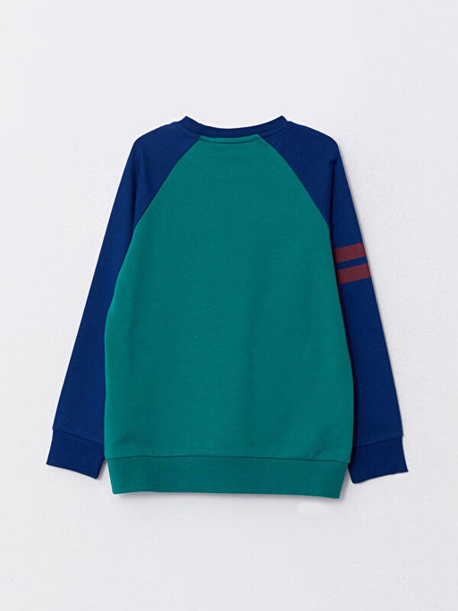 Bisiklet Yaka Hulk Bask?l? Uzun Kollu Erkek ?ocuk Sweatshirt - Waikiki фото 2