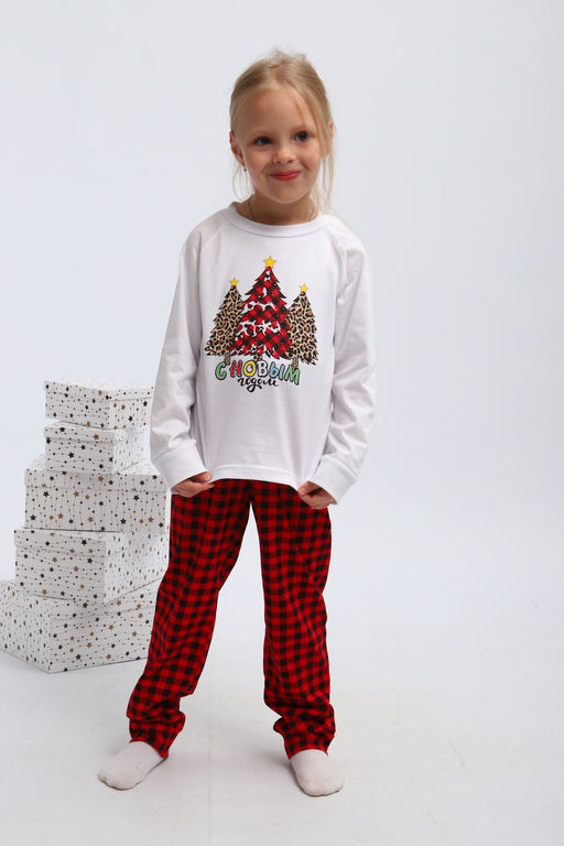 Пижама детская П324 Нарядные Ёлочки