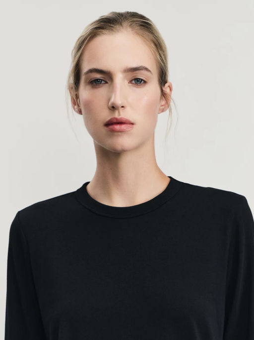 Базовый лонгслив из хлопка / Zarina  фото 6