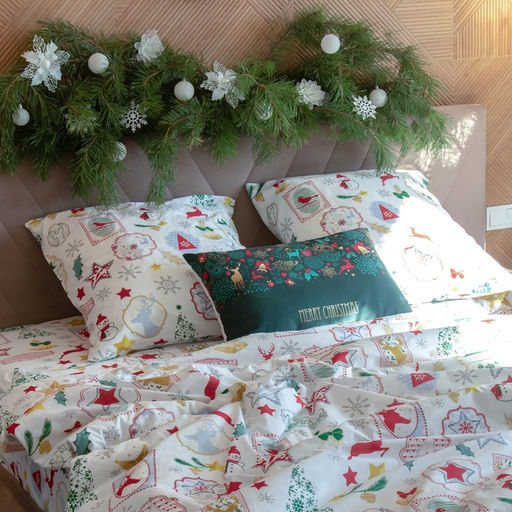 Постельное бельё Этель дуэт Зимний винтаж 143*215 см - 2 шт, 240*220 см, 70*70 см -2 шт  фото 7