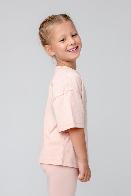 КР 301987/дымчатая роза фуфайка (футболка) для дев