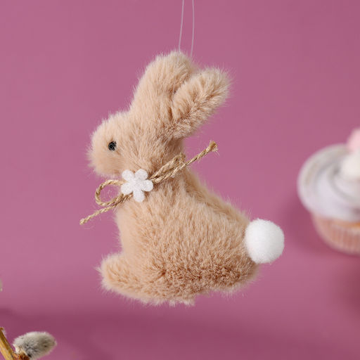 Мягкая игрушка Зайчик на подвесе, 11 см, цвет МИКС - Simaland фото 2