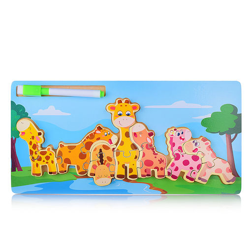 Пазл-вкладыш Жирафы - Щепочка фото 4