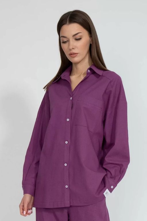 Льнаная рубашка 4073 - Kivviwear фото 2