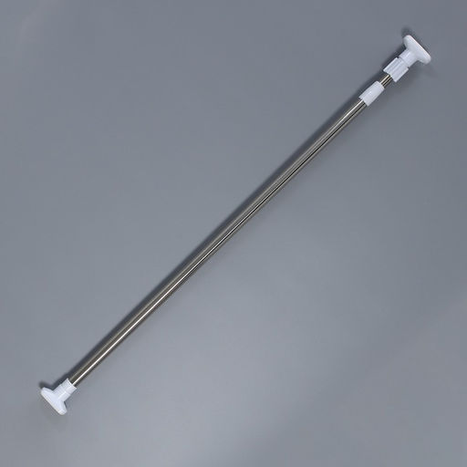 Карниз для ванной Доляна, телескопический, d=3 см,110-200 см, усиленный, нержавеющая сталь