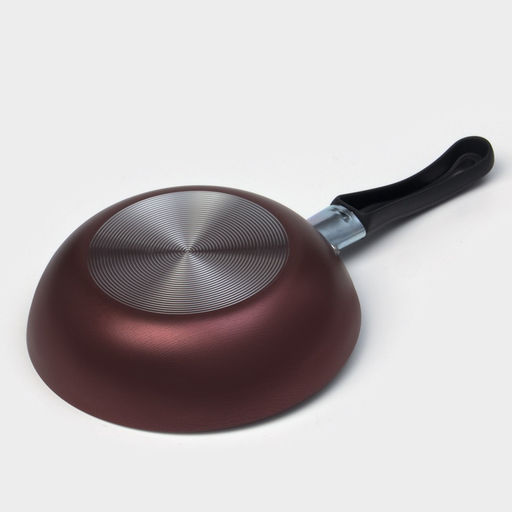 Сковорода Доляна Promo, d=16 см, пластиковая ручка, антипригарное покрытие, алюминий, бордовая фото 4