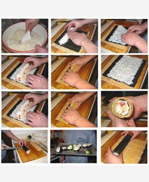 Бамбуковый коврик+лопатка для приготовления суши-роллов. 9046264 - Yiwu youda import & export co фото 4