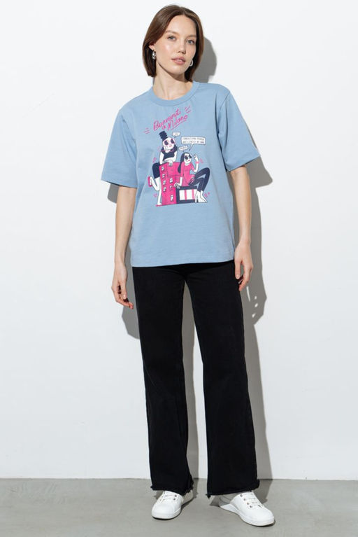 ФУТБОЛКА ЖЕНСКАЯ арт. 1900W-20282.1F-731.1187 - Almando melado фото 2