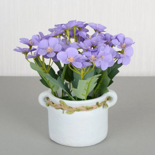 Цветочная композиция Фиалка 20 см / 712-49 /уп 60/ - ГалеонТрейд фото 6