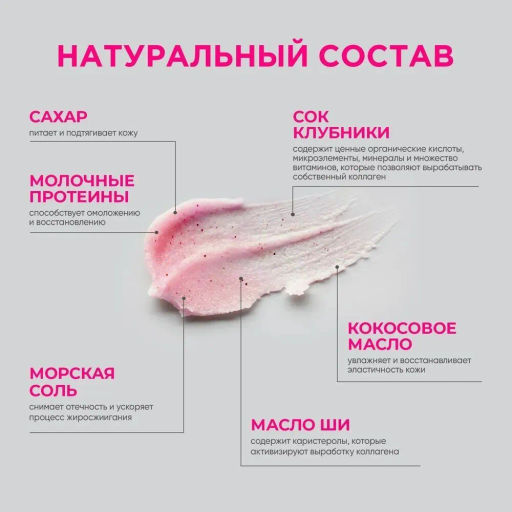 MYMUSE для тела скраб 250гр Натуральный антицеллюлитный сахарный - MY MUSE фото 4