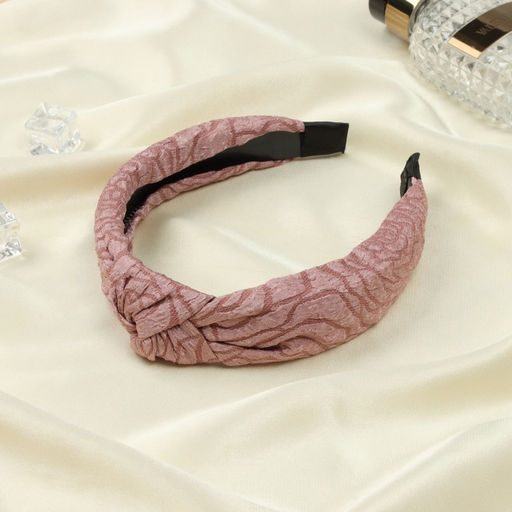 Цена за 2 шт. Ободок для волос «Роуз», 2.5 см, розовый