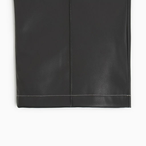 Брюки женские из экокожи MINAKU: Eco leather, цвет графит, размер 48