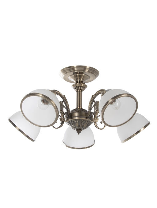 Люстра ЭкономСвет 13060/5AB, 5×40 Вт, E27, 60×60×30 см, бронза